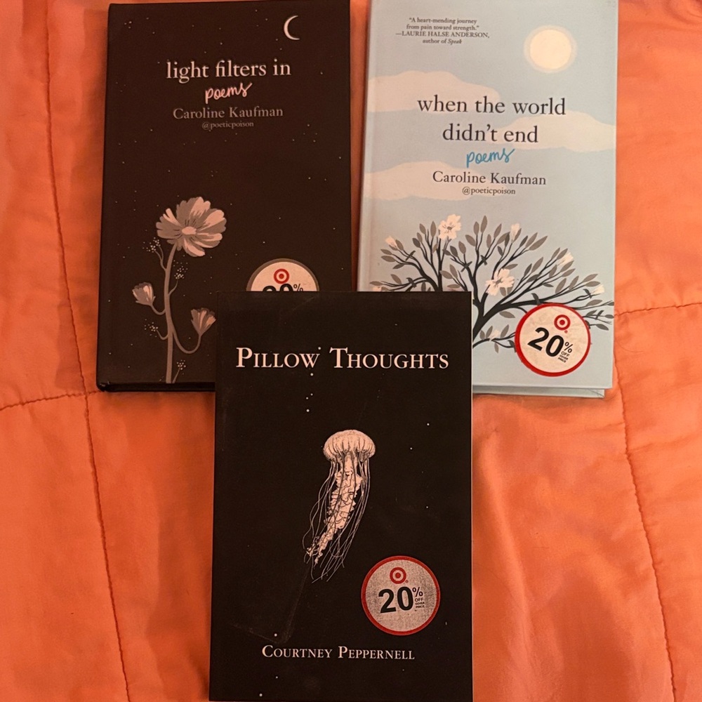 Pillow Thoughts Poetry Book by - Black